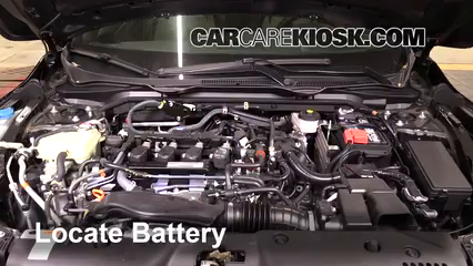 2017 Honda Civic LX 1.5L 4 Cyl. Turbo Coupe Batterie Nettoyer la batterie et les cosses